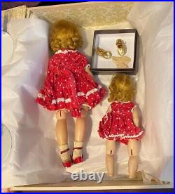 Vintage Madame Alexander Lissy 11 and Wendy 7 Dolls Red & White Polka Dot