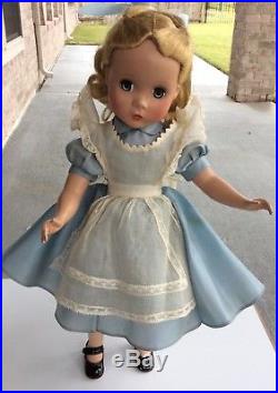 Vintage Madame Alexander Maggie Alice In Wonderland Doll HP 15 Rare and HTF