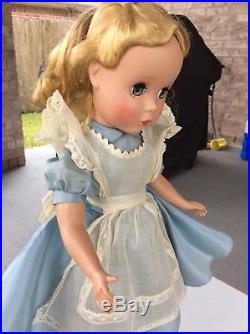 Vintage Madame Alexander Maggie Alice In Wonderland Doll HP 15 Rare and HTF