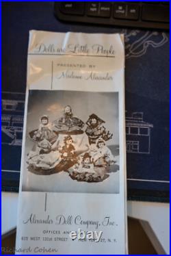 Vintage Madame Alexander Maggie Angel #618-1961 With Original Brochure! Mint