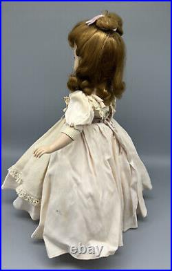 Vintage Madame Alexander Meg Little Women Doll 14 IN Tagged 1940's Hard Plastic