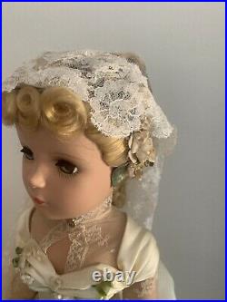 Vintage Madame Alexander Mystery collection Victorian Bride Deborah RARE