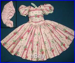 Vintage Madame Alexander Pink Dress For Cissy Doll 20 Tall Was Washed