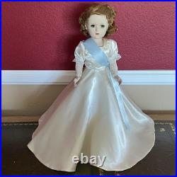 Vintage Madame Alexander Queen Elizabeth Doll Margaret Face Hard Plastic 17.5