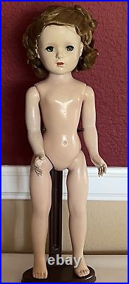 Vintage Madame Alexander Queen Elizabeth Doll Margaret Face Hard Plastic 17.5