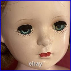 Vintage Madame Alexander Queen Elizabeth Doll Margaret Face Hard Plastic 17.5