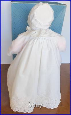 Vintage Madame Alexander Victoria Baby Doll 5760 White Gown CRYER WORKS! SEE VID
