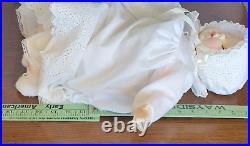 Vintage Madame Alexander Victoria Baby Doll 5760 White Gown CRYER WORKS! SEE VID