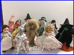 Vintage Madame Alexander Wizard of Oz Dolls, Lot of 10, 1990s