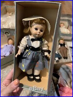 Vintage Madame Alexander-kins Doll Lot Elise Cissette Ginny Betsy Mccall Bride +
