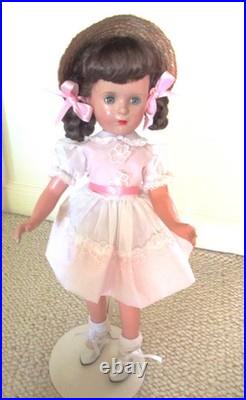 Vintage Margaret OBrien Composition Doll 18 Lovely with Stand