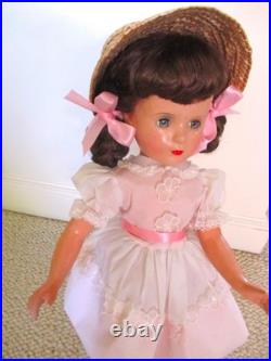 Vintage Margaret OBrien Composition Doll 18 Lovely with Stand