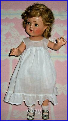 Vintage Marked 17 Madame Alexander Princess Elizabeth Composition Doll Original