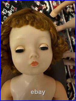 Vintage curly Redhead Madame Alexander 20 1956 Cissy Doll green eyes TLC