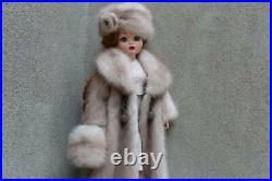 Violet Swing Mink Fur Coat Hat & Muff 4 Madame Alexander Cissy dollsdimitha