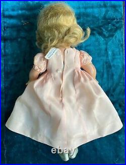 Vntg Princess Elizabeth Madame Alexander Composition Doll Orig Dress Shoes Tiara