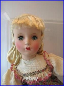 Vtg 1950s Madame Alexander LITTLE WOMEN AMY doll loop curls orig. Tag dress 14