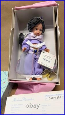 Vtg 1999 8 Madame Alexander JASMINE 25095 Disney Gallery LE1000 with COA NRFB
