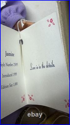 Vtg 1999 8 Madame Alexander JASMINE 25095 Disney Gallery LE1000 with COA NRFB
