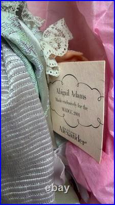 Vtg 2001 8 Madame Alexander ABIGAIL ADAMS 31510 MADCC with Tag with Original Box