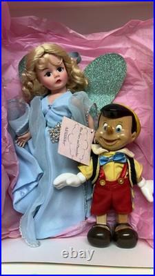Vtg 2003 8 Madame Alexander BLUE FAIRY AND PINOCCHIO 31760 Disney with Tag NRFB