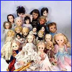 Vtg 22pc Doll Bundle Effanbee Madame Alexander Horsman Gura PMA Storybook