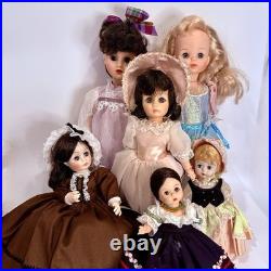 Vtg 22pc Doll Bundle Effanbee Madame Alexander Horsman Gura PMA Storybook