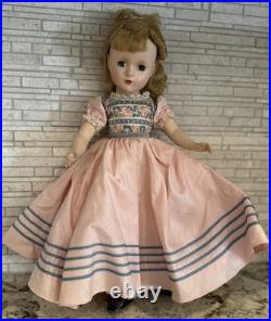 Vtg Madame Alexander Doll 1950s Blonde Blue Eyes Amy Little Women Louisa Alcott