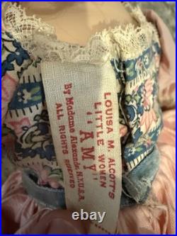 Vtg Madame Alexander Doll 1950s Blonde Blue Eyes Amy Little Women Louisa Alcott