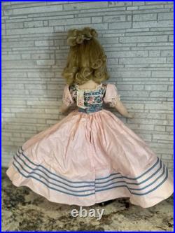 Vtg Madame Alexander Doll 1950s Blonde Blue Eyes Amy Little Women Louisa Alcott