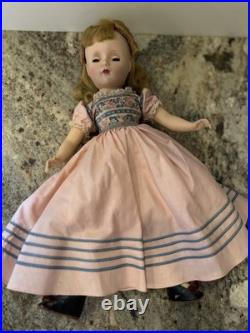Vtg Madame Alexander Doll 1950s Blonde Blue Eyes Amy Little Women Louisa Alcott