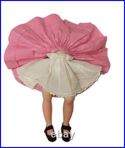Vtg Madame Alexander Lissy Doll In 1956 Pink Cotton Dress Ma Slip & Shoes
