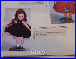 Vtg Madame Alexander Lissy Doll In 1956 Pink Cotton Dress Ma Slip & Shoes