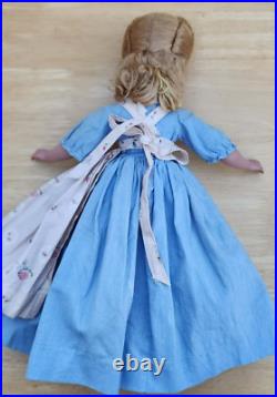 Vtg Madame Alexander Little Women Amy Hard Plastic Doll 14 In Tagged Dress