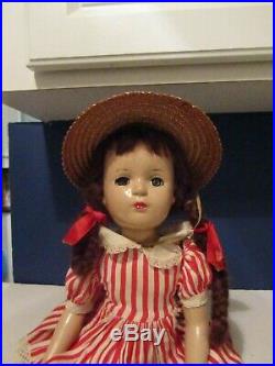 Vtg Madame Alexander MARGARET O'BRIEN 1940s composition doll 21