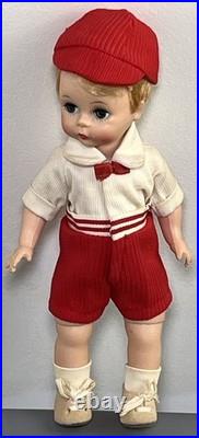 Vtg. Rare Madame Alexander Kins Boy Doll Billy in Red Shorts 8 Eyes Open Close