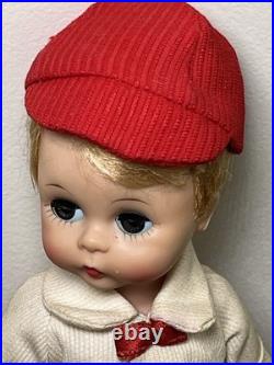 Vtg. Rare Madame Alexander Kins Boy Doll Billy in Red Shorts 8 Eyes Open Close