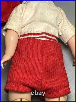 Vtg. Rare Madame Alexander Kins Boy Doll Billy in Red Shorts 8 Eyes Open Close