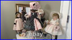 WINNIE WALKER BINNIE CISSY Madame Alexander 25 1953 ORIG TAG DRESS! & PINK HAT
