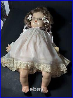 WOW NIB 1930s? 20 MADAME ALEXANDER Composition & Cloth Doll FLIRTY EYES Crier
