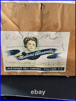 WOW NIB 1930s? 20 MADAME ALEXANDER Composition & Cloth Doll FLIRTY EYES Crier