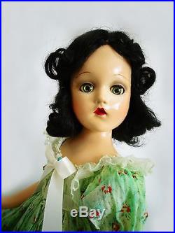 WOW! STUNNING! SCARLETT O'HARA 1930's Vintage Madame Alexander Composition Doll