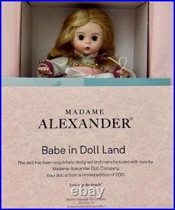 Wondrous 2025 LE Madame Alexander 8 Doll, Babe In Doll Land 21031, NIOB